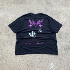 Camiseta Vintage Anos 90 Mayhem Dead Tribute Camiseta Banda Y2K Rock World Tour Estilo Logotipo, usado comprar usado  Enviando para Brazil