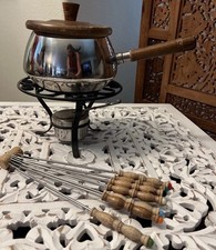 Vintage metal fondue for sale  Indio