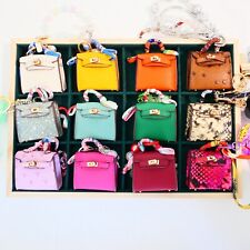 Mini bolsa de couro KK bolsa de batom chave família chaveiro pingente acessório comprar usado  Enviando para Brazil