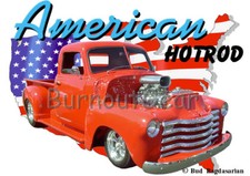 Camiseta 1951 vermelha soprada Chevy Pick Up personalizada Hot Rod EUA 51 camisetas muscle car comprar usado  Enviando para Brazil