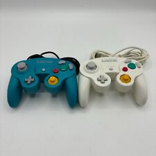 Controle Nintendo GameCube branco azul esmeralda conjunto de 2 da GC DOL-003 comprar usado  Enviando para Brazil
