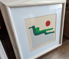 Usado, Quadro Daniel Gelakoska "Musgo de Mesa" número de tela de seda impressão assinada à mão 1981 comprar usado  Enviando para Brazil