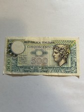 Banconota 500 lire usato Banconota 500 lire usato  Pisa