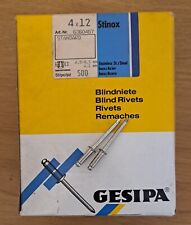 Gesipa 4x12mm stainless for sale  BRIDGEND