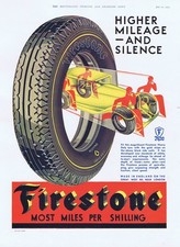 Firestone tyres vintage for sale  GLASGOW