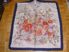 Seidenhalstuch blumenmuster 85 gebraucht kaufen  Deutschland