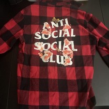 Camisa de flanela clube social anti-social flor pequena lenhador borboleta comprar usado  Enviando para Brazil