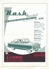 Brochure 1954 nash d'occasion  Palaiseau
