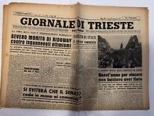 Giornale trieste ottobre usato  Italia