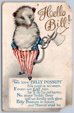 Cartão postal K39/ c1910 Patriotic Bill Possum Presidente Taft Tio Sam 405 comprar usado Cartão postal K39/ c1910 Patriotic Bill Possum Presidente Taft Tio Sam 405 comprar usado  Enviando para Brazil