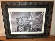 Moldura para fotos Disney Hollywood Hotel Twilight Zone Torre do Terror preto e branco arte comprar usado  Enviando para Brazil