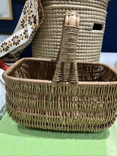 Vintage woven wicker for sale  CLECKHEATON