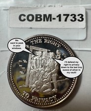 Uma onça troy prata pura redonda direito à privacidade Johnson Matthew COBM-1733 comprar usado  Enviando para Brazil