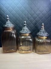 Vintage ribbed amber for sale  Port Saint Lucie