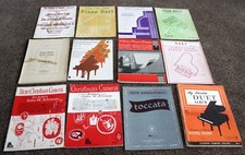 LOTE VINTAGE 12 PIANO DÚO PARTITURAS SONIDO DE MÚSICA RUBÍ TOCCATA PIANOFORTE segunda mano  Embacar hacia Mexico