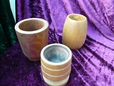 Three turned wooden for sale  YEOVIL