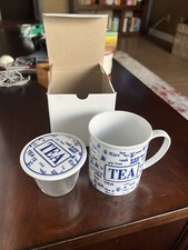 Xícara de chá vintage Cha Cult com tampa e filtro nova na caixa comprar usado  Enviando para Brazil