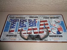 Plaque métal texas d'occasion  Tours-