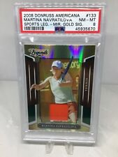 Donruss Americana Sprt 2008 Lgnd Mir Emr Mat #133 3/5 Martina Navratilova PSA 8 segunda mano  Embacar hacia Argentina