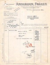 1941 facture amouroux d'occasion  France