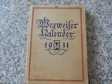 Wegweiser kalender 1931 gebraucht kaufen  Radebeul