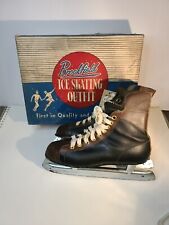 Patines de hockey Brookfield raros 2 tonos vintage caja importada para hombre cuero talla 9 segunda mano  Embacar hacia Argentina