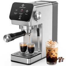 Máquina de café expresso LINKChef 20 bar, máquina de café expresso profissional com espumador de leite comprar usado Máquina de café expresso LINKChef 20 bar, máquina de café expresso profissional com espumador de leite comprar usado  Enviando para Brazil