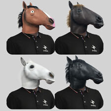 Máscara de Halloween látex animal cavalo máscara festa carnaval cosplay fantasia adereço, usado comprar usado  Enviando para Brazil
