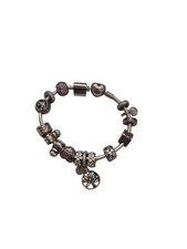 Używany, Bransoletka Pandora z charmsami srebro sterlingowe na sprzedaż Używany, Bransoletka Pandora z charmsami srebro sterlingowe na sprzedaż  PL