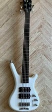 Warwick Rock Bass Corvette 5º baixo elétrico branco usado com estojo macio comprar usado  Enviando para Brazil
