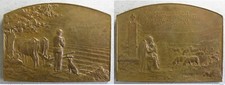 Médaille bronze angélus d'occasion  Montpellier-
