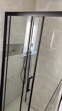 Black shower screen for sale  BOLTON