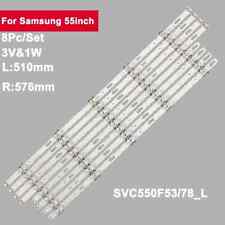 CONJUNTO DE SMART TV LED SAMSUNG 55" (UE55TU7100K) NOVO EM FOLHA LUZ DE FUNDO LEDS TIRAS comprar usado  Enviando para Brazil