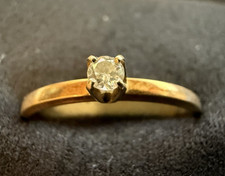 Goldring 14k diamant gebraucht kaufen  Bad Ditzenbach