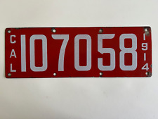 1914 california license for sale  Poughkeepsie