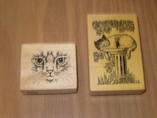 Große holzstempel katzen gebraucht kaufen  Seevetal