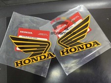 2 peças PARA HONDA WING ADESIVO TANQUE DE COMBUSTÍVEL DECALQUE EMBLEMA CARENAGEM PRETO AMARELO 85 mm comprar usado  Enviando para Brazil