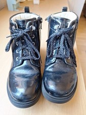Clarks black patent for sale  GRIMSBY