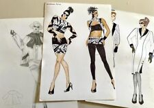 Figurini bozzetti moda usato  Roma