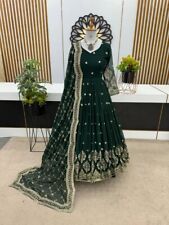 VESTIDO GEORGETTE FALSO PESADO PRETO COM DESIGNER DUPATTA PARA FESTA E CASAMENTO comprar usado  Enviando para Brazil