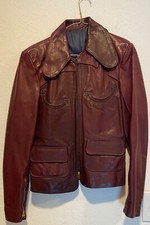 Maroon leather jacket for sale  Milwaukee