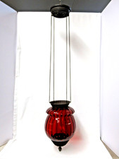 LÂMPADA A ÓLEO ANTIGA DE SALÃO PENDURADA VERMELHA SANGUE POMBO VITORIANO comprar usado LÂMPADA A ÓLEO ANTIGA DE SALÃO PENDURADA VERMELHA SANGUE POMBO VITORIANO comprar usado  Enviando para Brazil