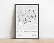 Poster mappa patagonia usato  Spedire a Italy