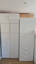 Ikea white wardrobes for sale  MAIDENHEAD