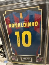 Signed ronaldinho barcelona for sale  POOLE