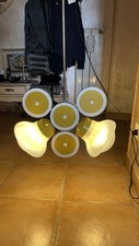 Lampadario giallo vintage usato  Civita Castellana