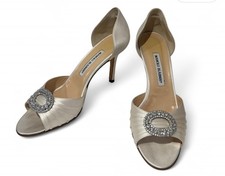 Manolo blahnik cream for sale  LONDON