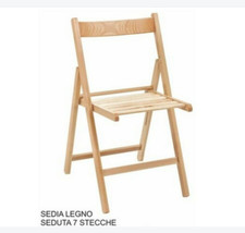 Sedia pieghevole legno usato  Vitulano
