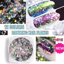 Flocos de unhas camaleão Aurora unhas holográficas brilhantes em pó lantejoulas deslumbrantes comprar usado  Enviando para Brazil