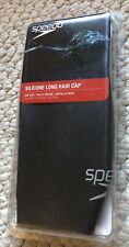 Nova touca de natação Speedo adulto silicone cabelo longo preta tamanho único sem látex comprar usado  Enviando para Brazil